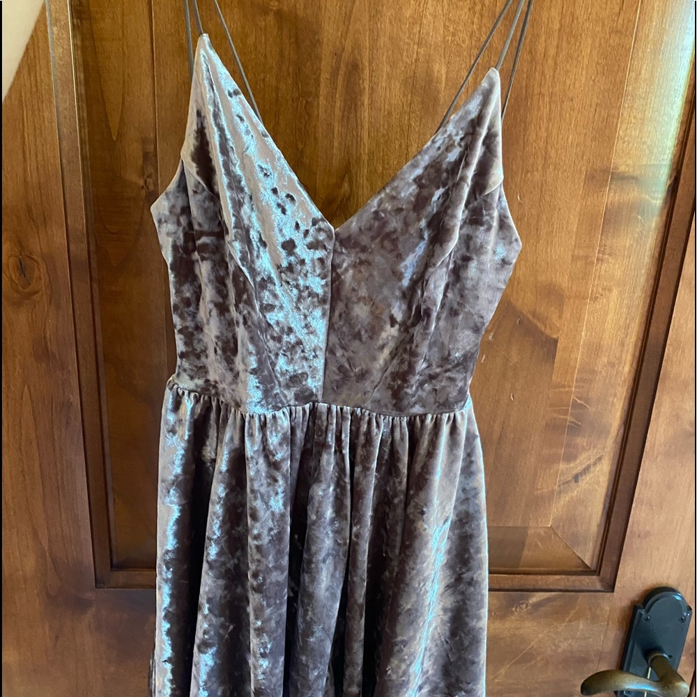 Crushed velvet romper